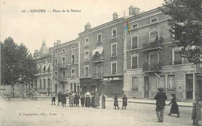 .CPA FRANCE 69 " Givors, Place de la Nation"