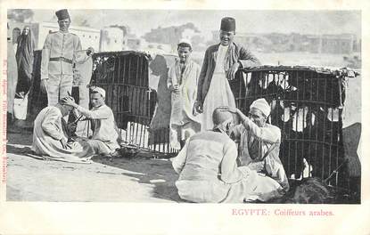 CPA EGYPTE "Coiffeurs arabes"