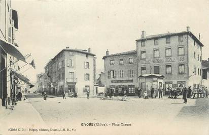 .CPA FRANCE 69 " Givors, Place Carnot"