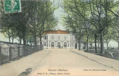 .CPA FRANCE 69 " Givors, Gare de Givors Canal"
