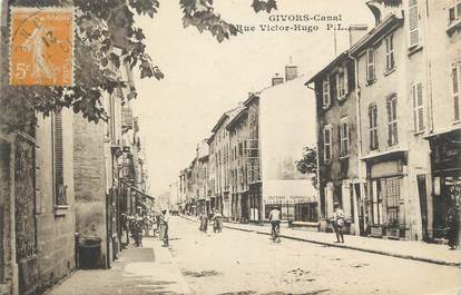 .CPA FRANCE 69 " Givors Canal, Rue Victor Hugo"