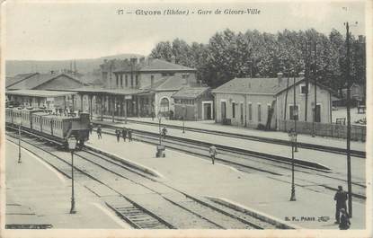 .CPA FRANCE 69 " Givors, La gare"/ TRAIN