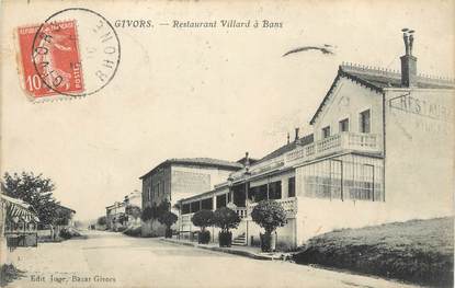 .CPA FRANCE 69 " Givors, Restaurant Villard à Bans"