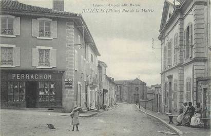 .CPA FRANCE 69 " Juliénas, Rue de la Mairie"