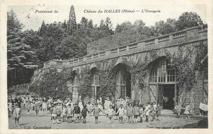 .CPA FRANCE 69 "Les Halles, Pensionnat du château, l'orangerie"