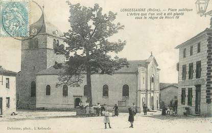 .CPA  FRANCE 69 "Longessaigne, Place publique"