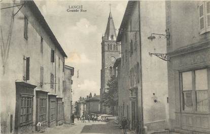 .CPA  FRANCE 69 "Lancié, Grande rue"