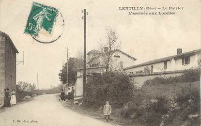 .CPA  FRANCE 69 " Lentilly, L'arrivée aux Lorelles"