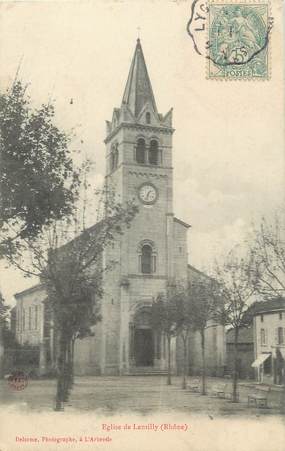 .CPA  FRANCE 69 " Lentilly, L'église"