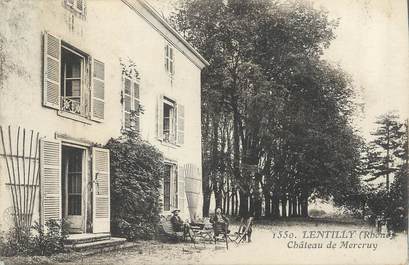 .CPA  FRANCE 69 " Lentilly, Château de Mercruy"