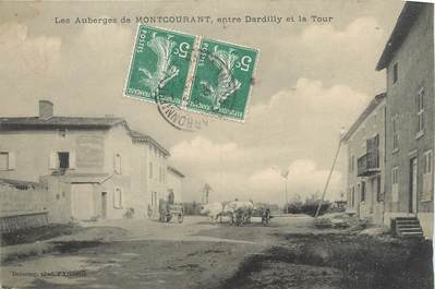 .CPA  FRANCE 69 " Montcourant, Les auberges"