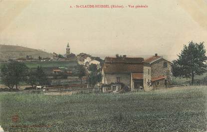 .CPA  FRANCE 69 " St Claude Huissel, Vue générale"