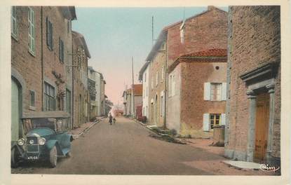 .CPA  FRANCE 69 " Montmelas, Une rue du bourg"