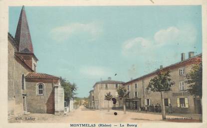 .CPA  FRANCE 69 " Montmelas, Le bourg"