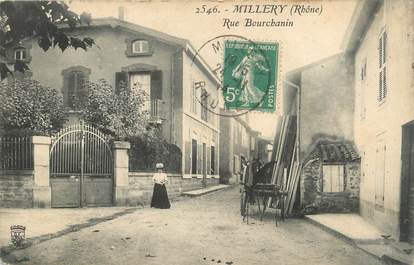 .CPA FRANCE 69 " Millery, Rue Bourchanin"