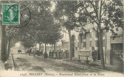 .CPA FRANCE 69 " Millery, Boulevard St Jean et la Poste"