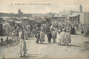 Maroc CPA MAROC "Oudjda, animation du Marché arabe"