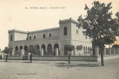 CPA MAROC "Oudjda, Nouvelle Ecole"