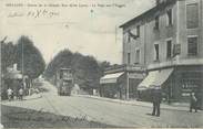 69 RhÔne .CPA FRANCE 69 " Oullins, Entrée de la grande rue, Le pont sur l'Iseron" / TRAM