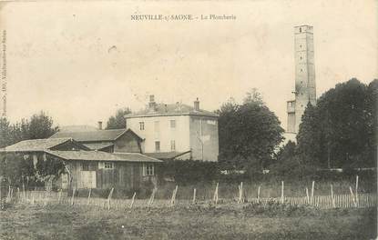 .CPA FRANCE 69 " Neuville  sur Saône, La plomberie"