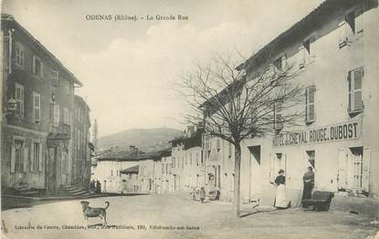 .CPA FRANCE 69 " Odenas, La grande rue"