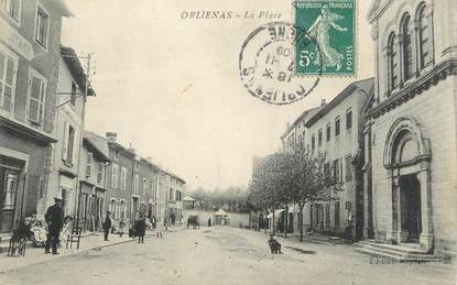 .CPA FRANCE 69 " Orliénas, La place "