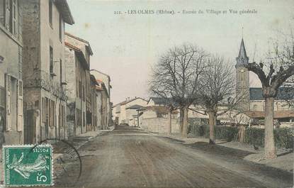 .CPA FRANCE 69 " Les Olmes, Entrée du village"