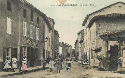 .CPA FRANCE 69 " Les Olmes, La grande rue"