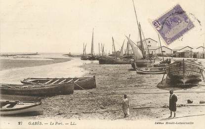 CPA TUNISIE  "Gabès, le port"