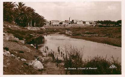 CPSM TUNISIE  "Gabès, l'Oued à Menzel"
