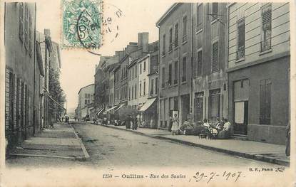 .CPA FRANCE 69 " Oullins,  Rue des Saules"