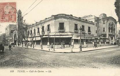 CPA TUNISIE  "Tunis, Café du Casino"