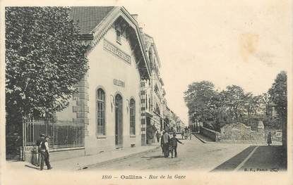 .CPA FRANCE 69 " Oullins,  Rue de la gare"