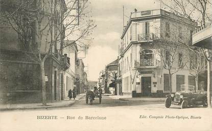 CPA TUNISIE   "Bizerte, la rue de Barcelone"