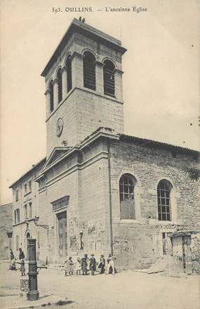 .CPA FRANCE 69 " Oullins,  L'ancienne Eglise"