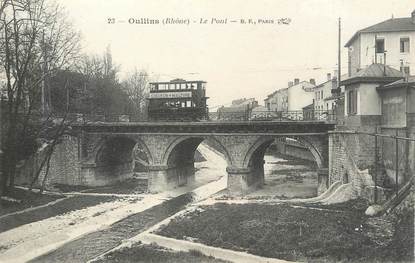 .CPA FRANCE 69 " Oullins,  Le Pont" / TRAM