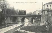 69 RhÔne .CPA FRANCE 69 " Oullins,  Le Pont" / TRAM