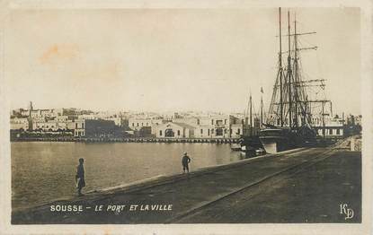 CPSM TUNISIE "Sousse, Le Port et la ville"