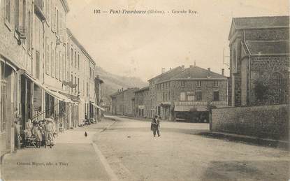 .CPA FRANCE 69 " Pont Trambouze, Grande rue"