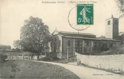 .CPA FRANCE 69 " Pollionay, Eglise"