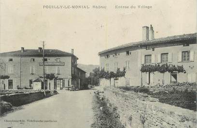 .CPA FRANCE 69 " Pouilly le Monial, Entrée du village"
