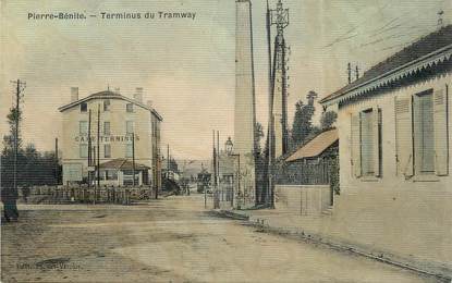 .CPA FRANCE 69 "Pierre Bénite, Terminus du tramway"