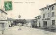 .CPA  FRANCE 69 " Poule, Place des platanes"