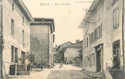 .CPA  FRANCE 69 " Poule, Rue de la poste"