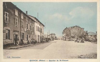 .CPA  FRANCE 69 "Quincié, Quartier St Vincent"