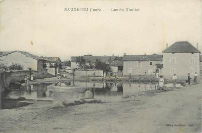 .CPA  FRANCE 69 "Saugnieu, Lac de Chollet"