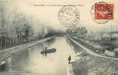 CPA FRANCE 89 "Tonnerre, le canal de Bourgogne, Matinée de Givre"