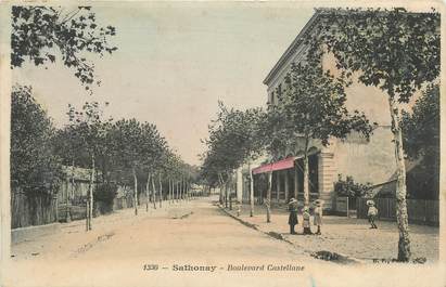 .CPA  FRANCE 69 "Sathonay, Boulevard Castellane"