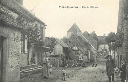 .CPA   FRANCE 89 "Vieux Château, Rue du château"
