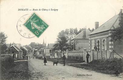 CPA FRANCE 89 "Domats, route de Chéroy à Savigny"
